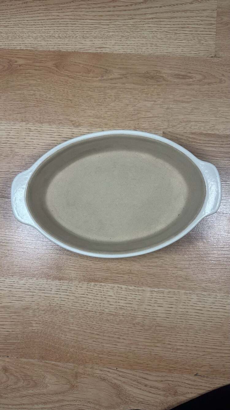 The Pampered Chef Family Heritage Collection Oval Baking Dish Stoneware 061003